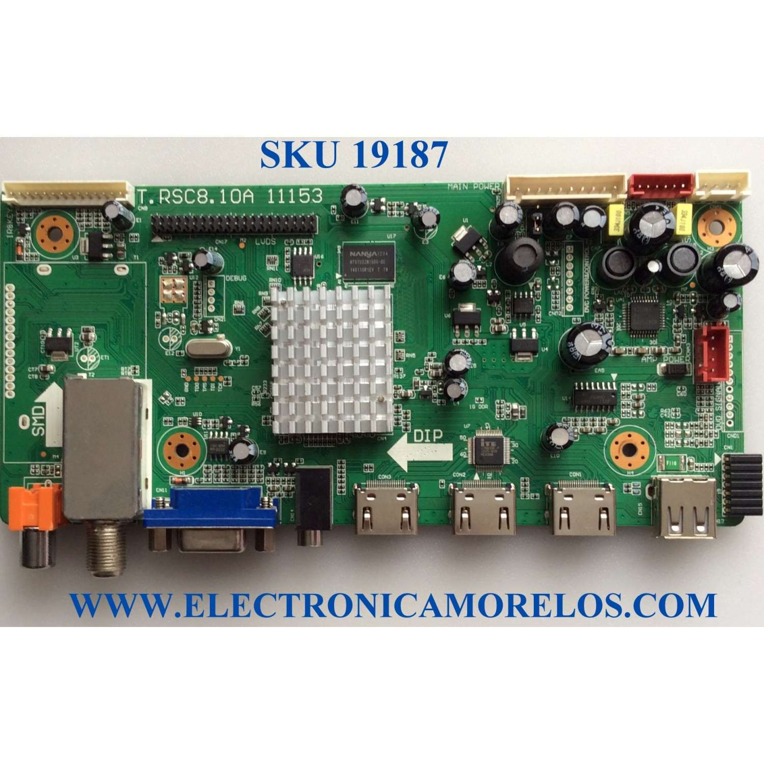 MAIN / SCEPTRE 1CNCT20120183 / T.RSC8.10A 11153 / E310229 / PANEL V315H3-L03 / MODELOS X325BV-FHD / X325BV-FH 
